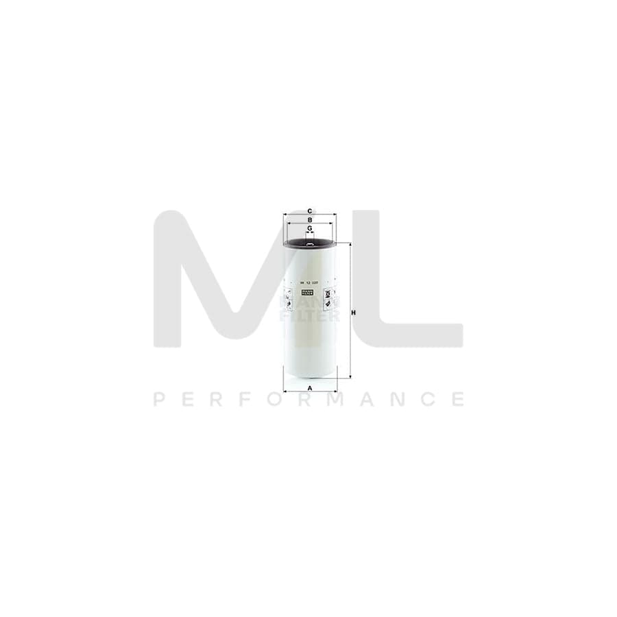 MANN-FILTER WK 12 020 Fuel filter Spin-on Filter | ML Performance Car Parts