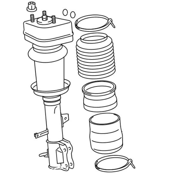 Genuine Lexus 48080-48090 RX Phase 3 O/S Rear Air Suspension Shock Absorber