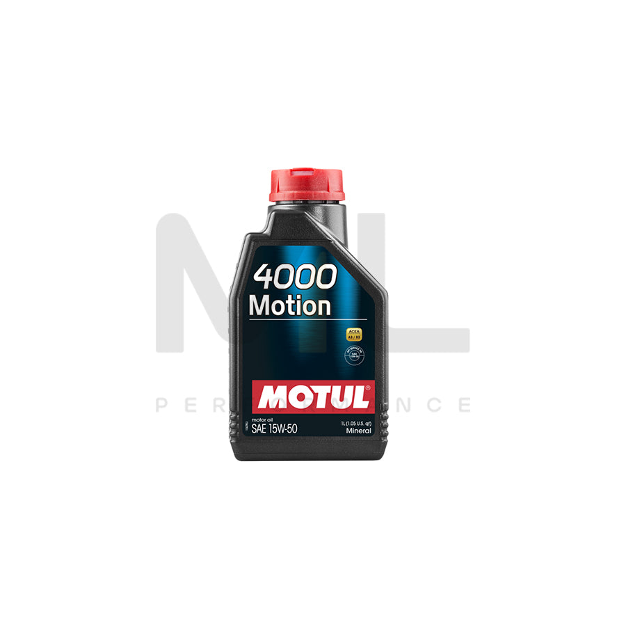 Motul 4000 Motion 15w-50 Mineral Car Engine Oil 1l | Engine Oil | ML Car Parts UK | ML Performance