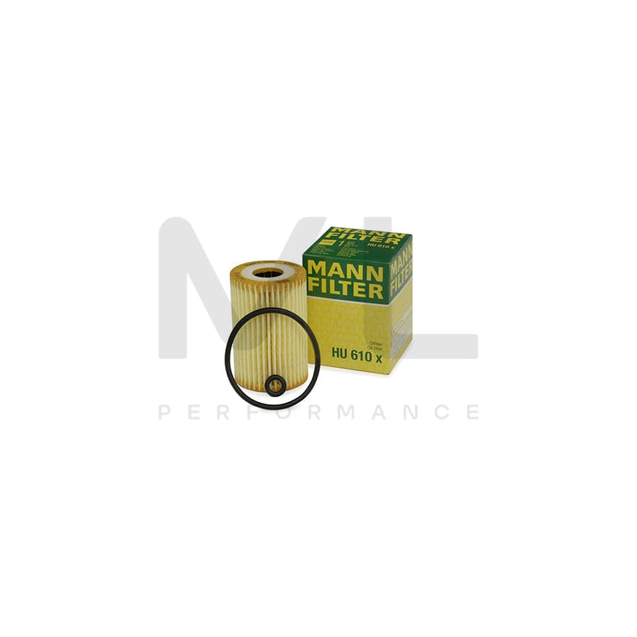 MANN-FILTER HU 610 x Oil Filter with seal, Filter Insert | ML Performance Car Parts