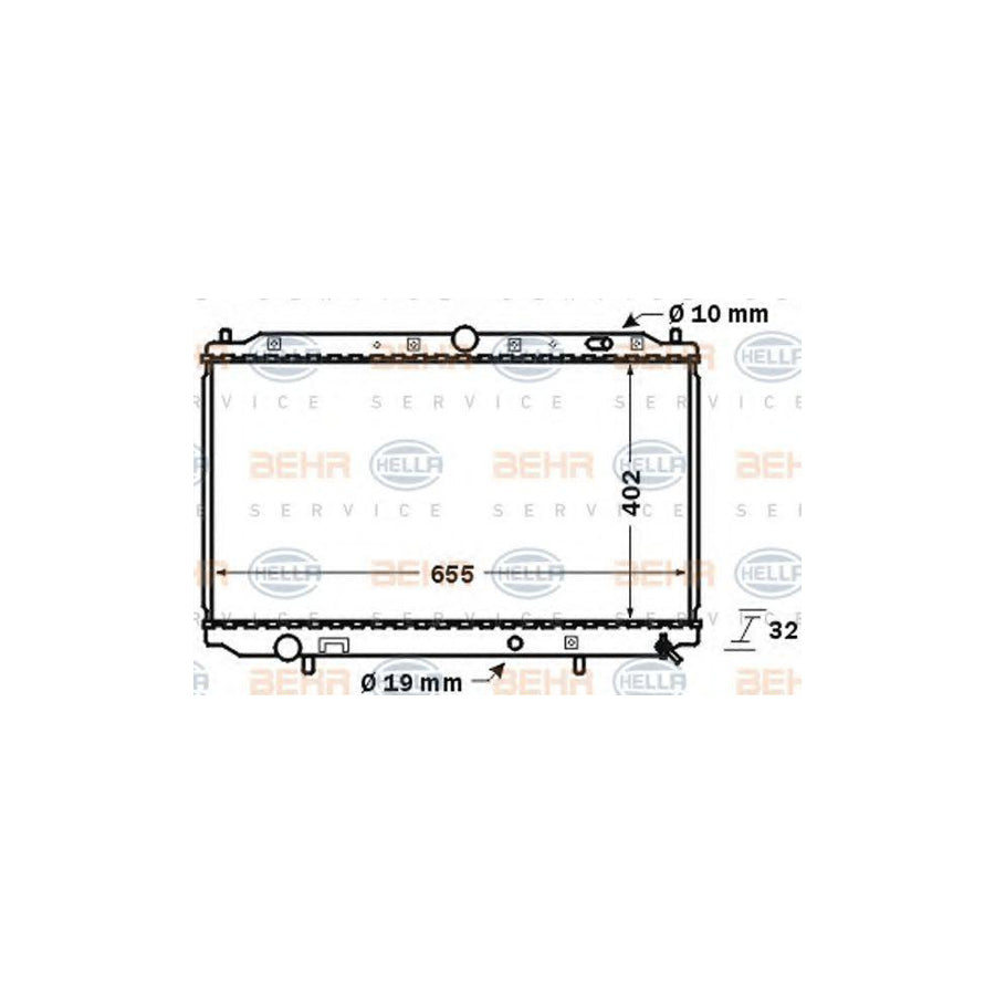 Hella 8MK 376 724-751 Engine Radiator