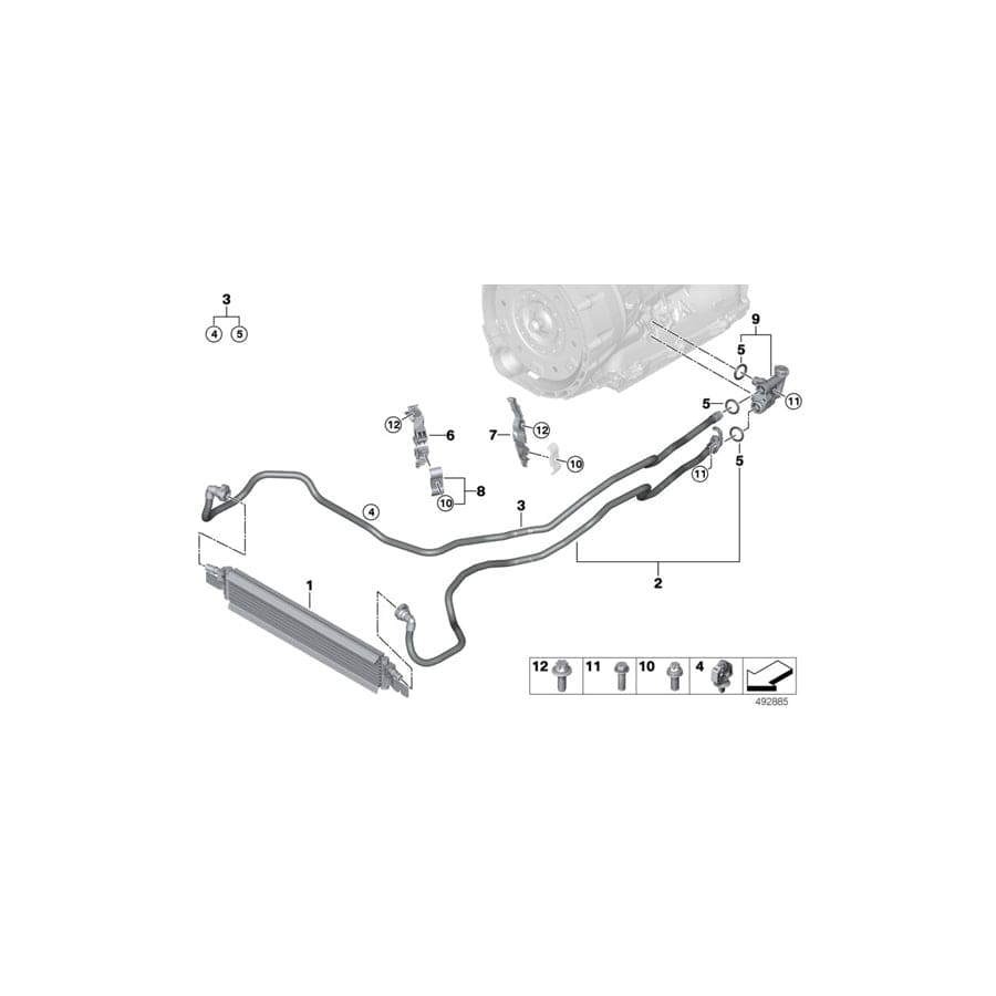 Genuine BMW 17219429794 G20 G21 Transmission Oil Cooler (Inc. 330i, 320i 1.6 & 320i) | ML Performance UK Car Parts