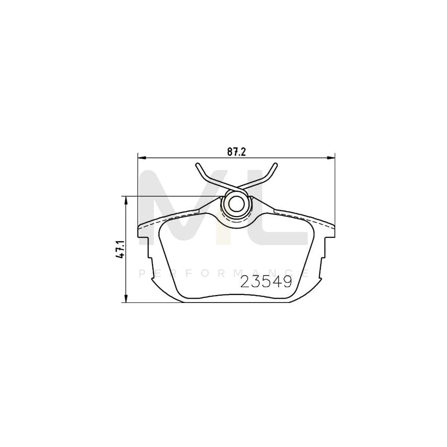 TEXTAR 2186102 Brake pad set with acoustic wear warning, with brake caliper screws | ML Performance Car Parts