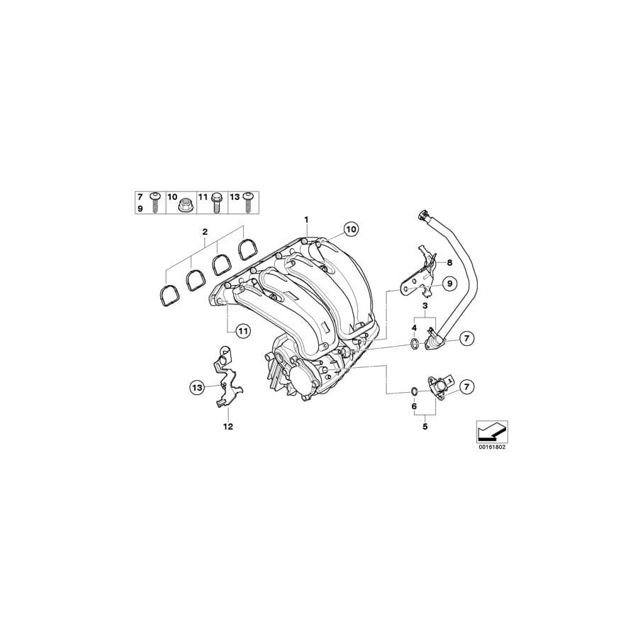 Genuine BMW 11617560230 E90 E91 Intake Manifold (Inc. 118i, 316i & 318i) | ML Performance UK Car Parts