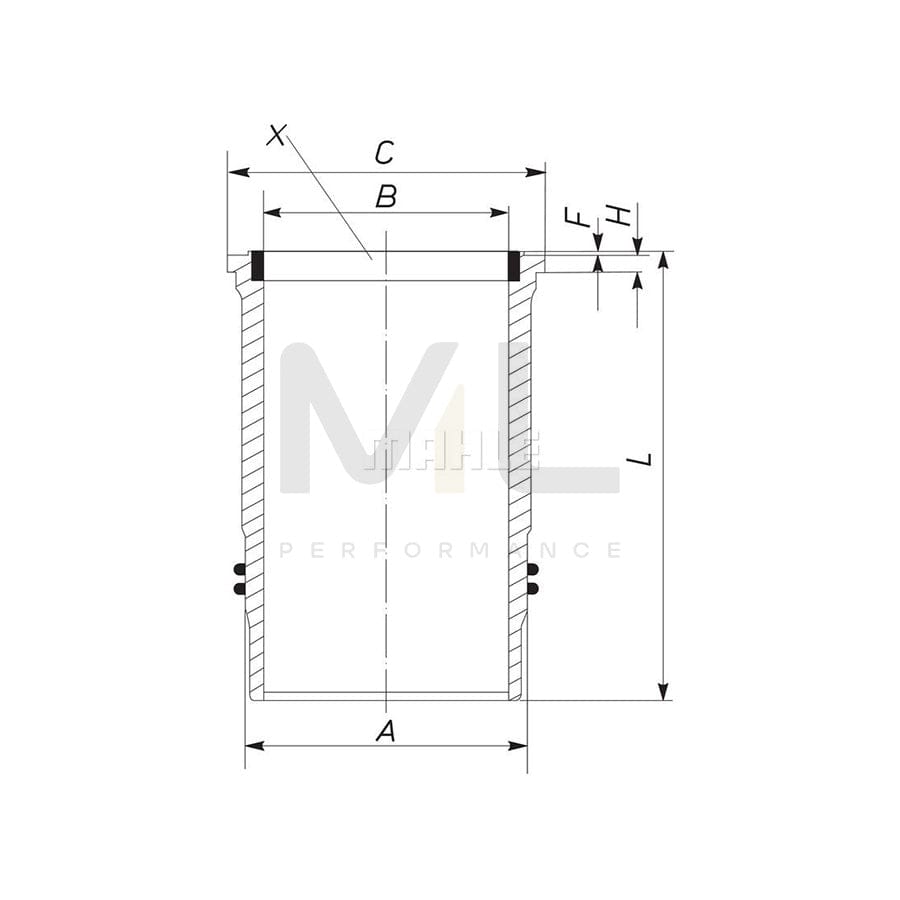 MAHLE ORIGINAL 029 93 V1 Piston Ring Kit Cyl.Bore: 75,26mm | ML Performance Car Parts