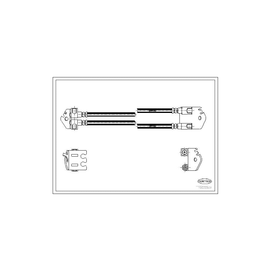 Corteco 19032831 Brake Hose For Ford Transit | ML Performance UK