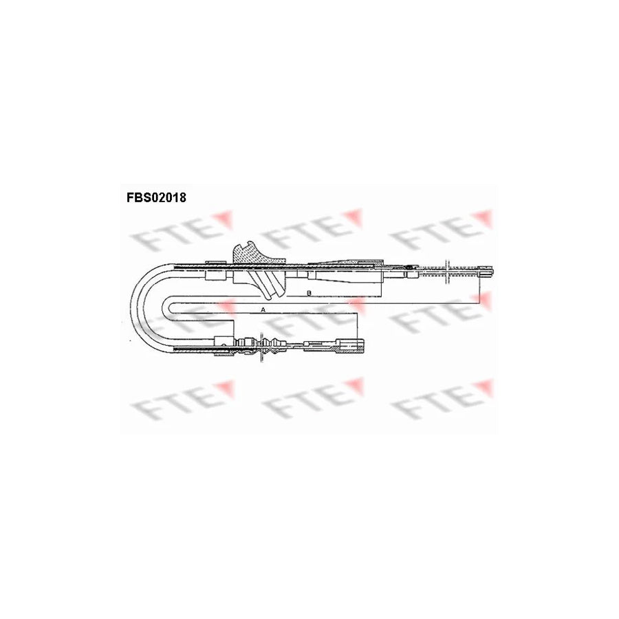 Fte 9250032 Hand Brake Cable For Audi 100 | ML Performance UK Car Parts