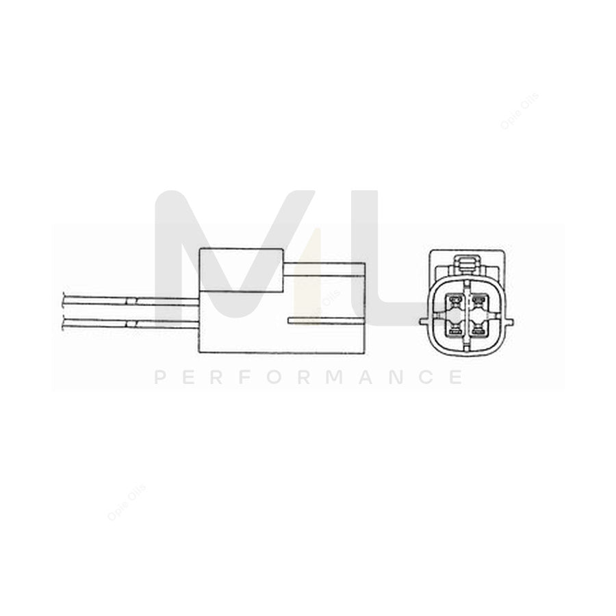 NTK Lambda Sensor - Oxygen / O2 Sensor OZA610-N1 (NGK 1433) | ML Car Parts UK | ML Performance