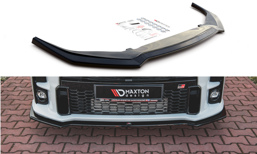 Maxton Design TO-YA-4-GR4-FD1T Front Splitter V.1 Toyota GR Yaris MK4 | ML Performance UK Car Parts