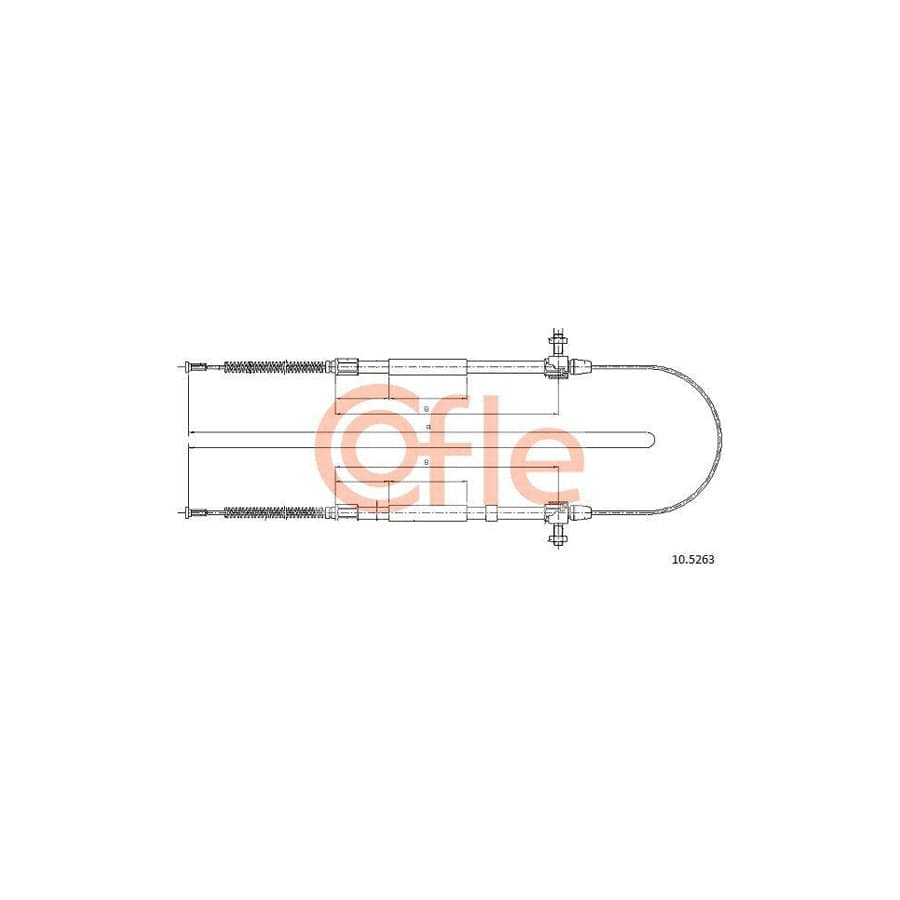 Cofle 10.5263 Hand Brake Cable