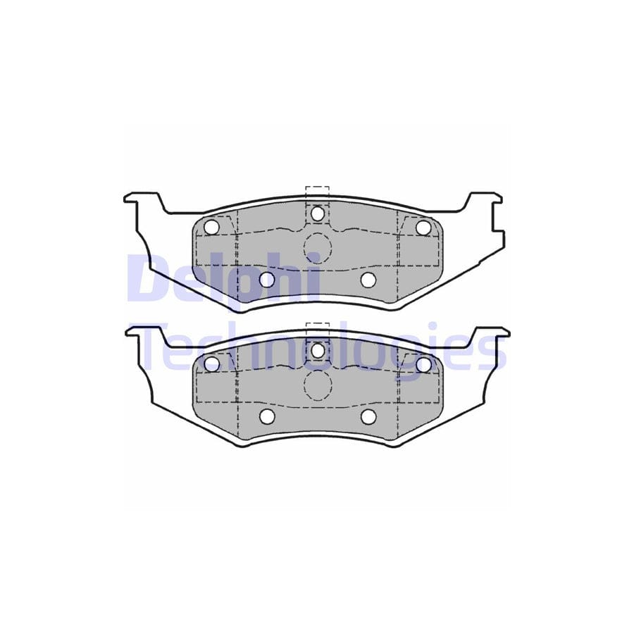 Delphi Lp1162 Brake Pad Set