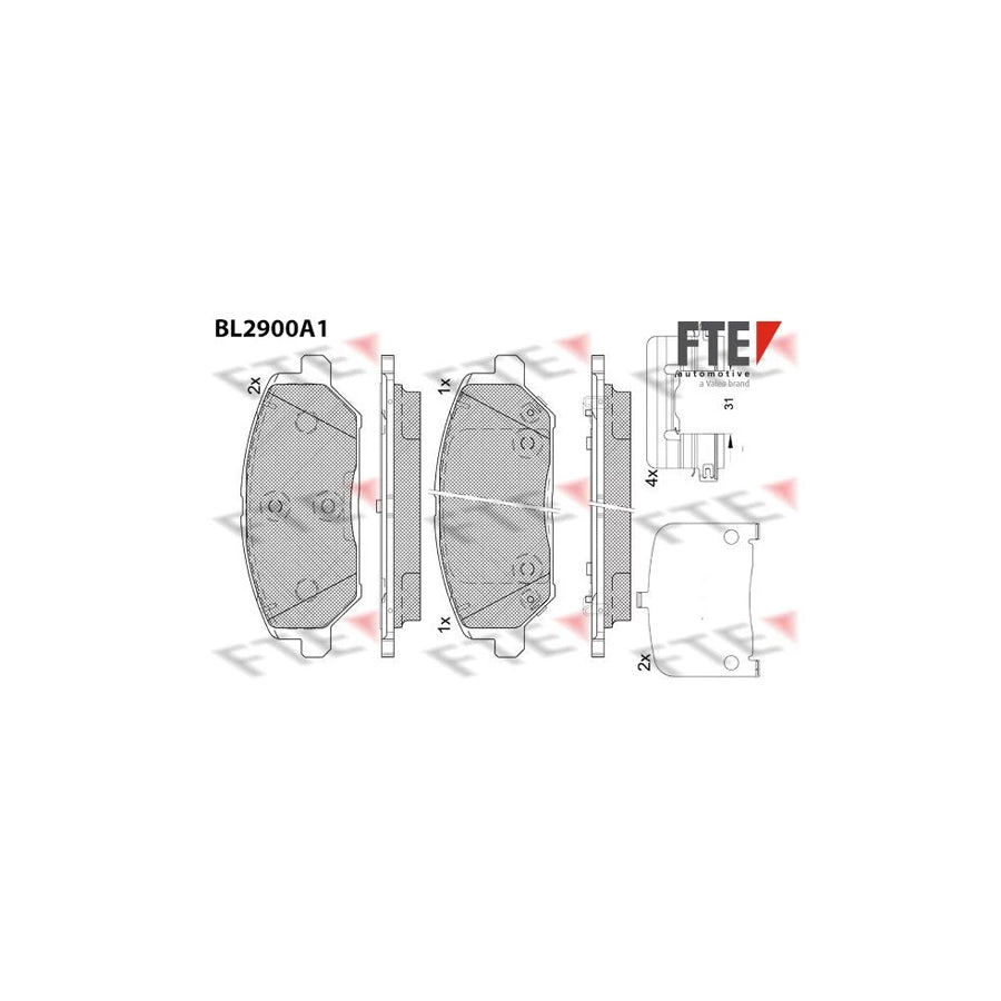 Fte 9011141 Brake Pad Set | ML Performance UK Car Parts