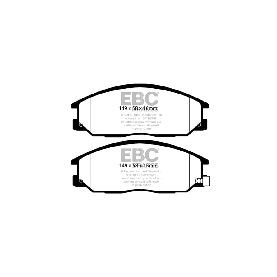 EBC PD40K2319 Ssangyong Ultimax Pad & Plain Disc Kit (Inc. Korando Sports Pick-up & Rexton) 2 | ML Performance UK Car Parts