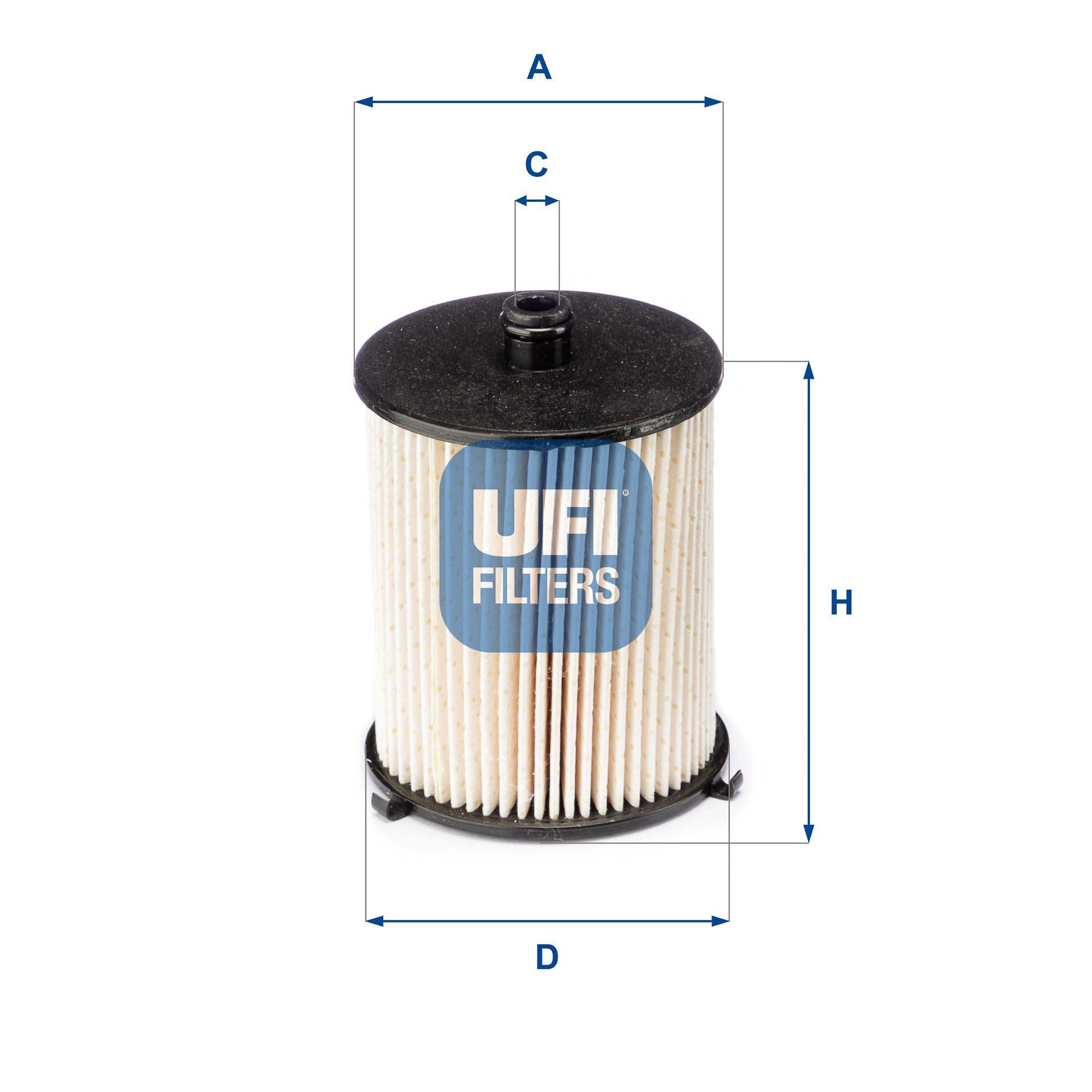 UFI 26.073.00 Fuel Filter For Toyota Yaris