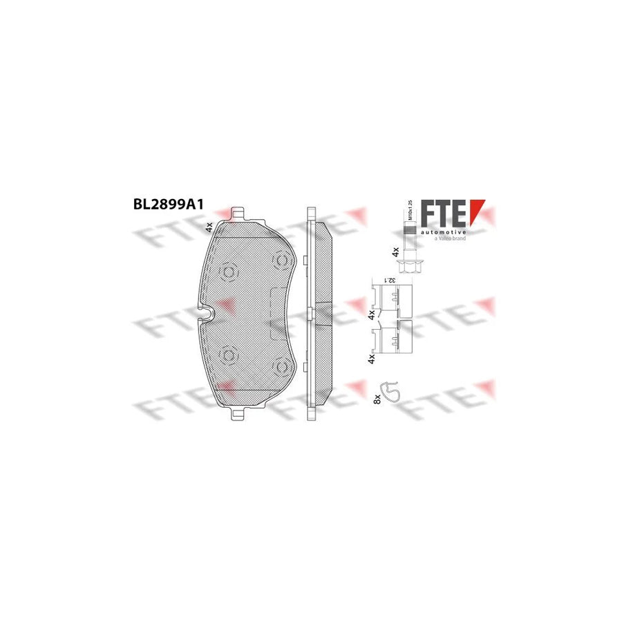 Fte 9011140 Brake Pad Set For Vw Amarok | ML Performance UK Car Parts