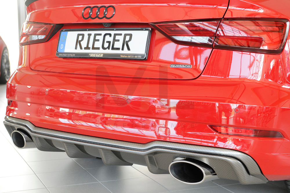 Rieger 00099617 Audi 8V Rear Diffuser (A3 & S3) 8 | ML Performance UK Car Parts