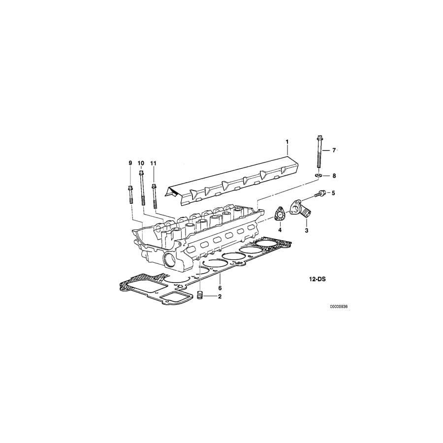 Genuine BMW 11121717432 E36 E34 E39 Flange (Inc. M3, 525i & 523i) | ML Performance UK Car Parts