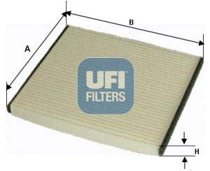 UFI 53.185.00 Pollen Filter For Toyota Iq (Aj10)