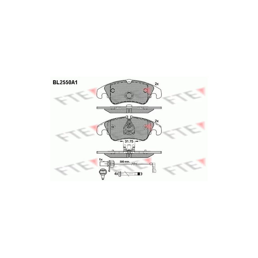 Fte BL2550A1 Brake Pad Set | ML Performance UK Car Parts