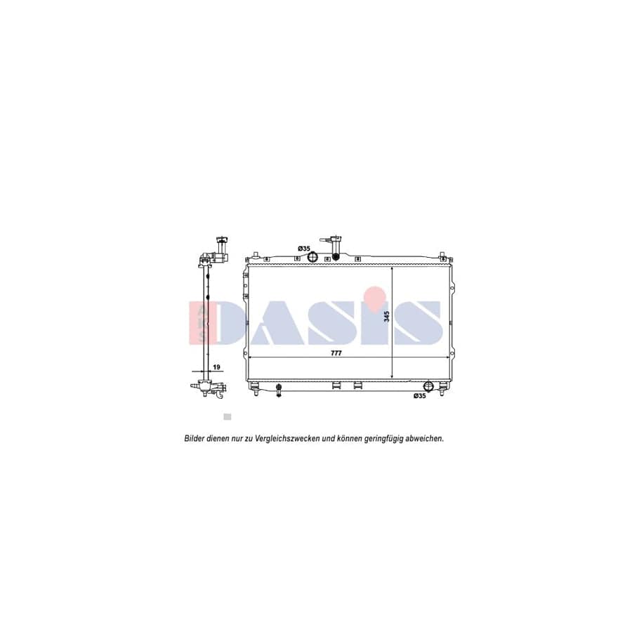 AKS Dasis 510167N Engine Radiator For Hyundai H-1 Box | ML Performance UK