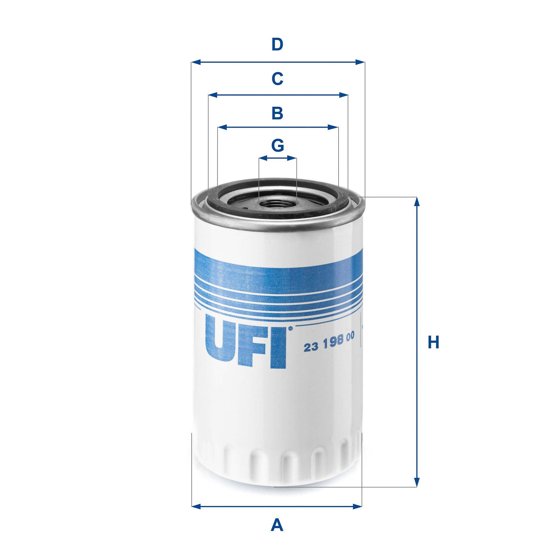 UFI 23.198.00 Oil Filter