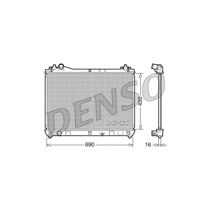 Denso DRM47016 Drm47016 Engine Radiator For Suzuki Grand Vitara Ii Off-Road (Jt, Te, Td) | ML Performance UK