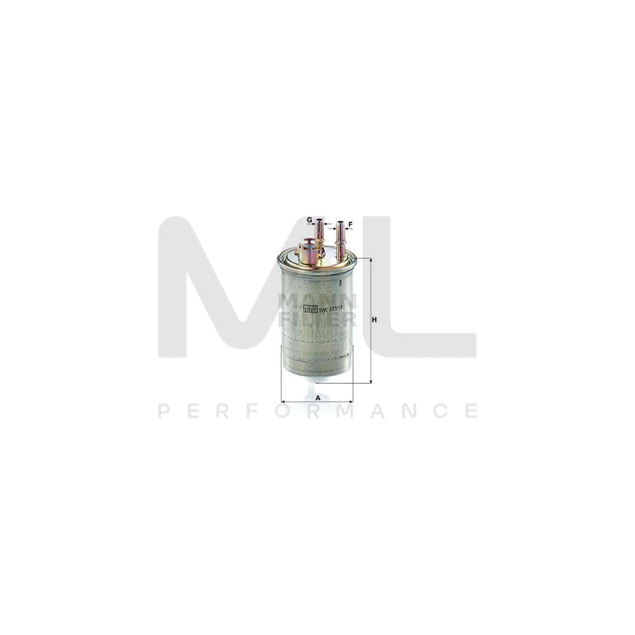 MANN-FILTER WK 853/18 Fuel filter In-Line Filter | ML Performance Car Parts