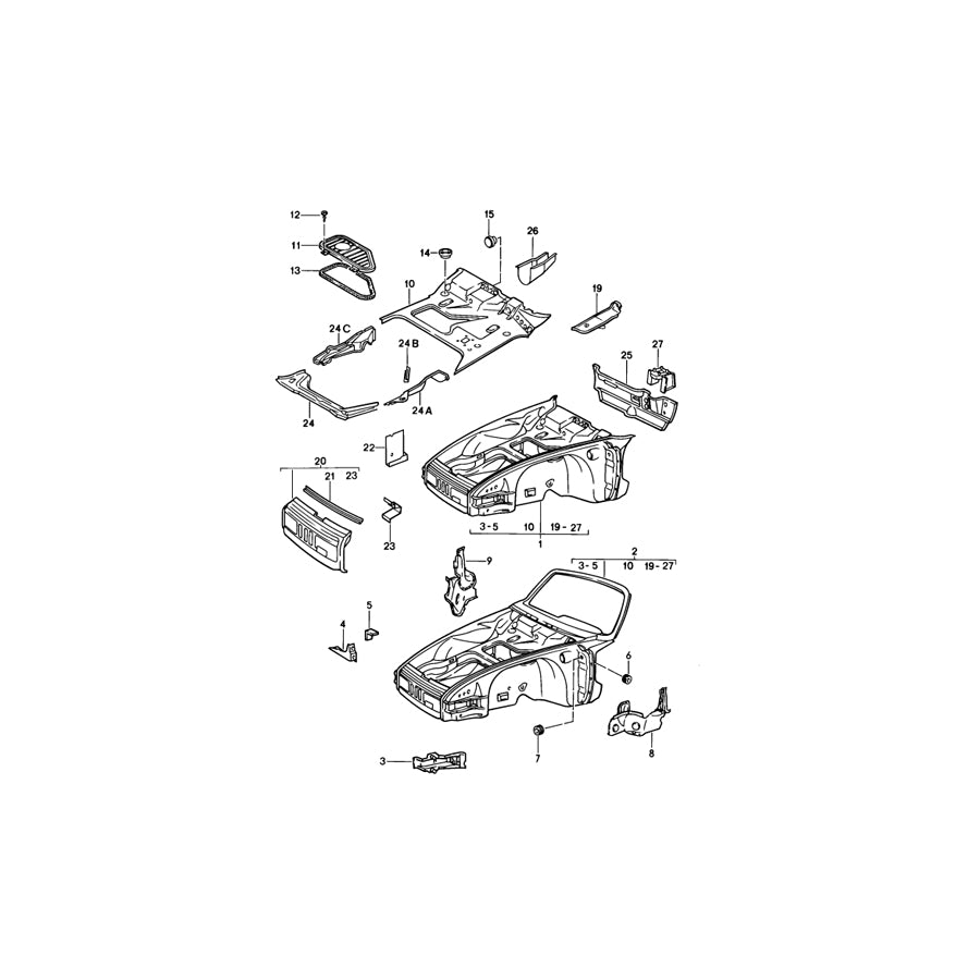 Genuine Porsche Fuel Tank Support Left Porsche 911 1974-89 | ML Performance UK Car Parts