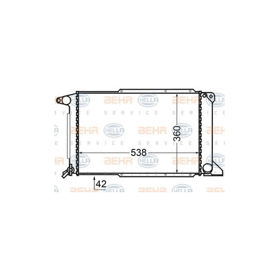 Hella 8MK 376 727-761 Engine Radiator