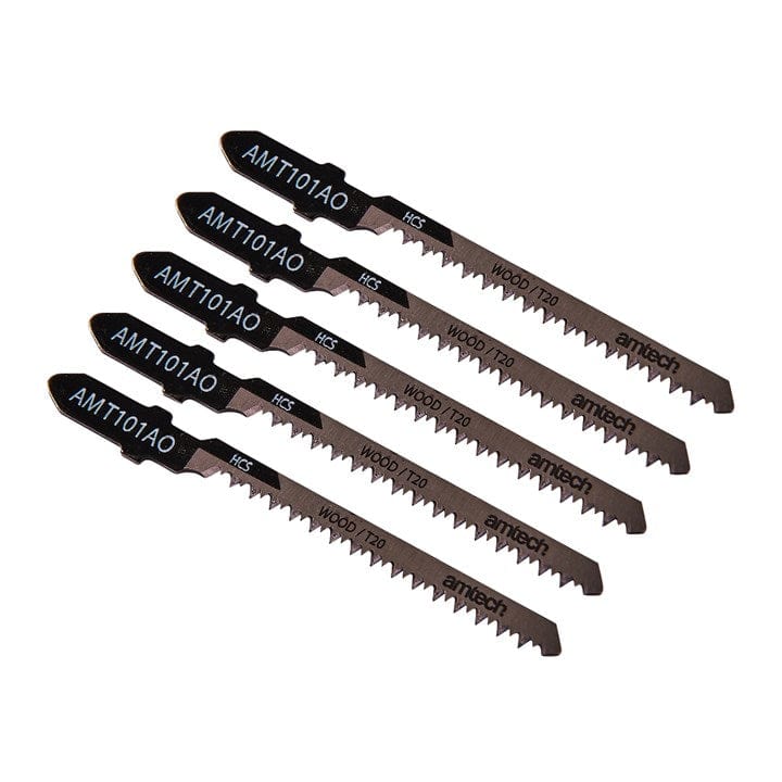 Amtech 5pcs. Wood Jigsaw Blade Set (AMT101AO) | ML Performance DIY & Power Tools