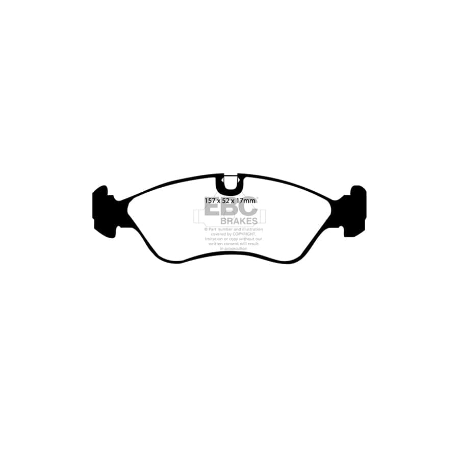 EBC PD13KF231 Daewoo Opel Vauxhall Yellowstuff Front Brake Pad & GD Disc Kit - ATE Caliper 2 | ML Performance UK Car Parts