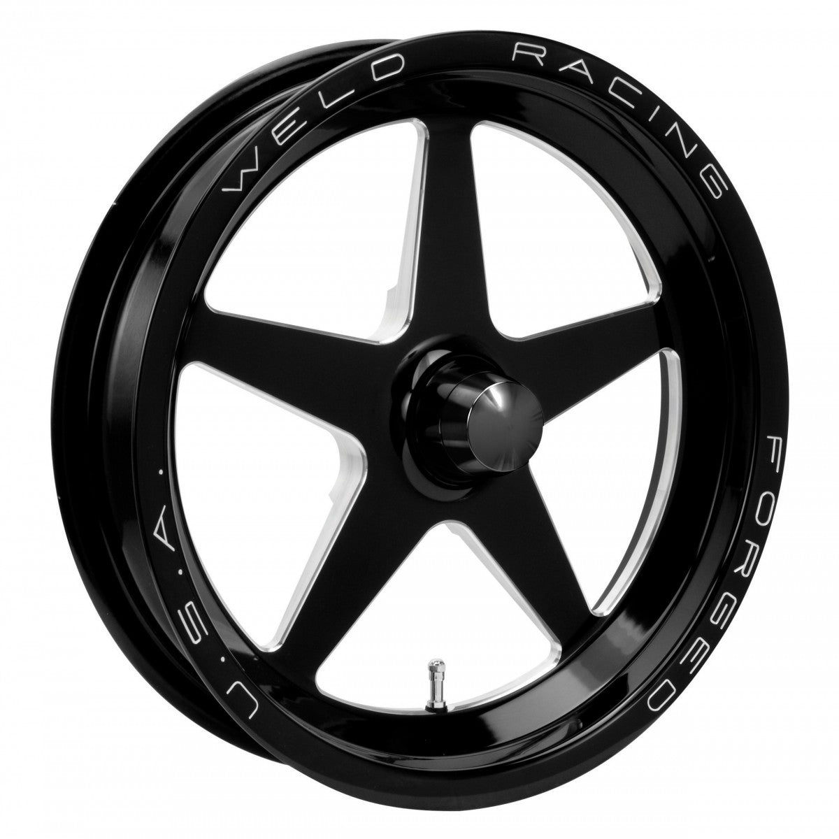 Weld 88B-15001 Alumastar Frontrunner Wheel 15x3.5 Strange Spindle ET-13 BS1.75 Black