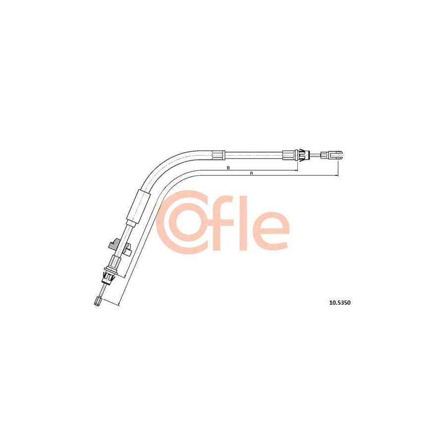 Cofle 10.5350 Hand Brake Cable For Ford Transit Custom