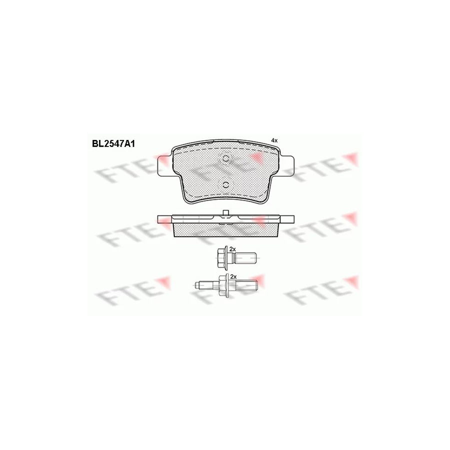 Fte BL2547A1 Brake Pad Set For CitroÃ«n C4 | ML Performance UK Car Parts