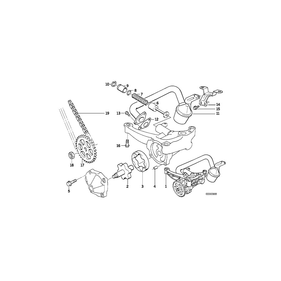 Genuine BMW 11411735896 E34 Suction Pipe (Inc. 525ix) | ML Performance UK Car Parts