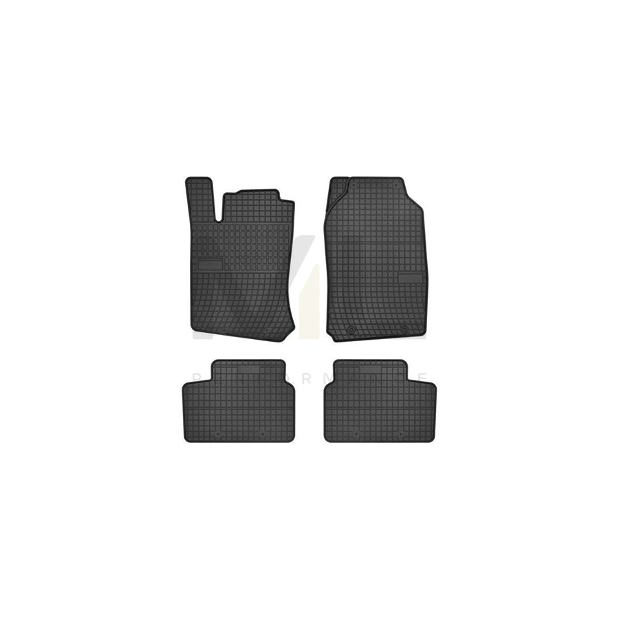 FROGUM Tailored 0707 Floor mat set for OPEL VECTRA Elastomer, Front and Rear, Quantity: 4, Black | ML Performance Car Parts