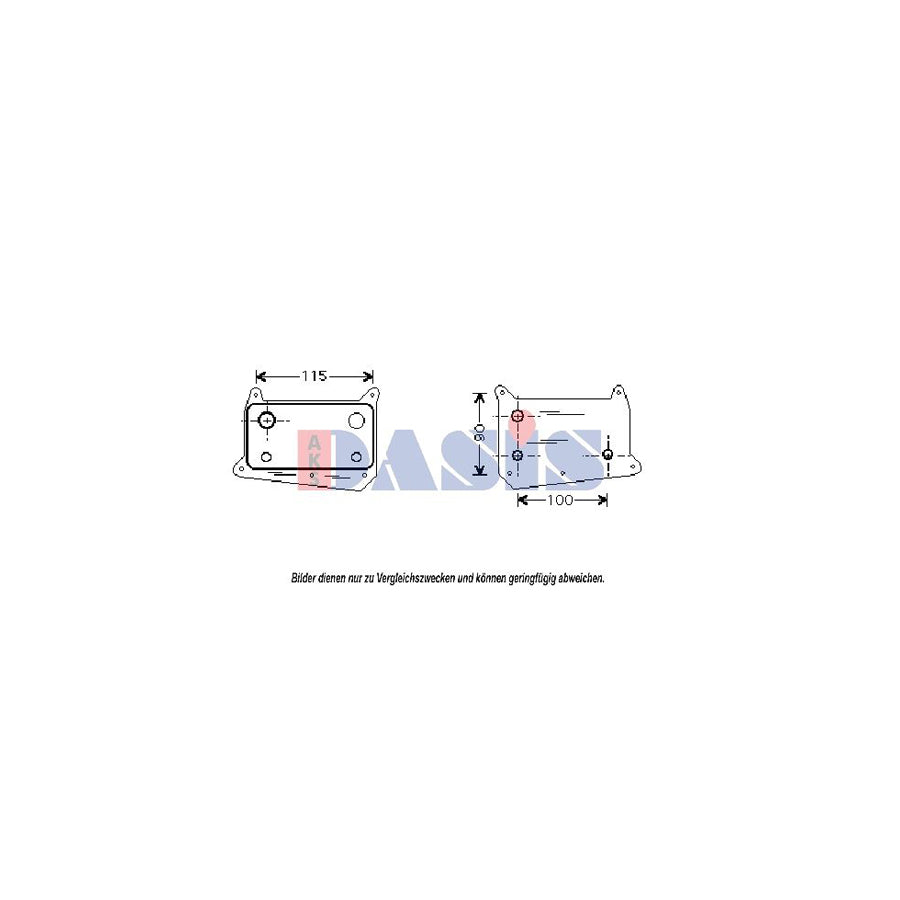 AKS Dasis 126410N Engine Oil Cooler Suitable For Mercedes-Benz C-Class Saloon (W202) | ML Performance UK