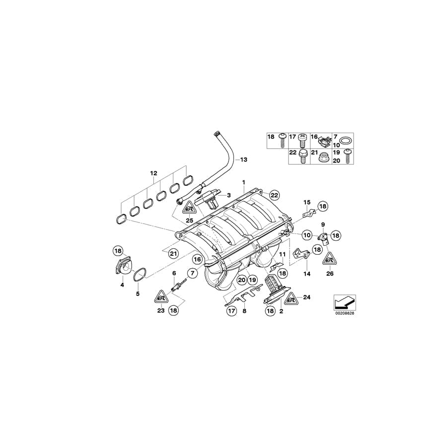 Genuine BMW 11617559692 F11 E93 E60 Holder (Inc. 630i, 325xi & 530i) | ML Performance UK Car Parts