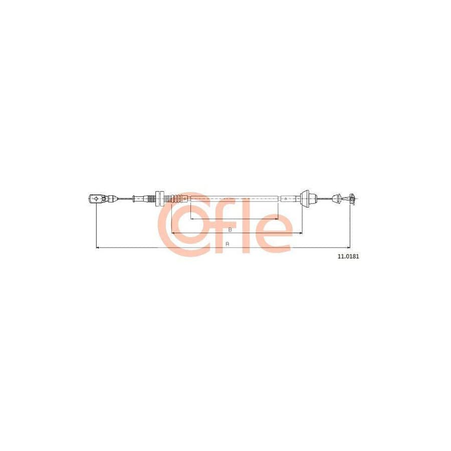 Cofle 92.11.0181 Throttle Cable For Ford Mondeo