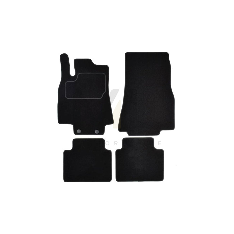 MAMMOOTH A041 MER55 PRM 01 Floor mat set suitable for MERCEDES-BENZ B-Class (W245) Textile, Front and Rear, Quantity: 4, Black | ML Performance Car Parts