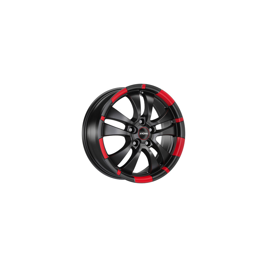 Ronal R59 MCR 7.5x18 ET45 59R8755.31X/MCR Jetblack - Red Rim Wheel | ML Performance UK Car Parts