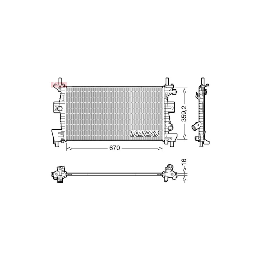 Denso DRM10114 Drm10114 Engine Radiator | ML Performance UK