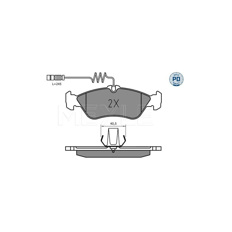 Meyle 025 215 9218/Pd Brake Pad Set