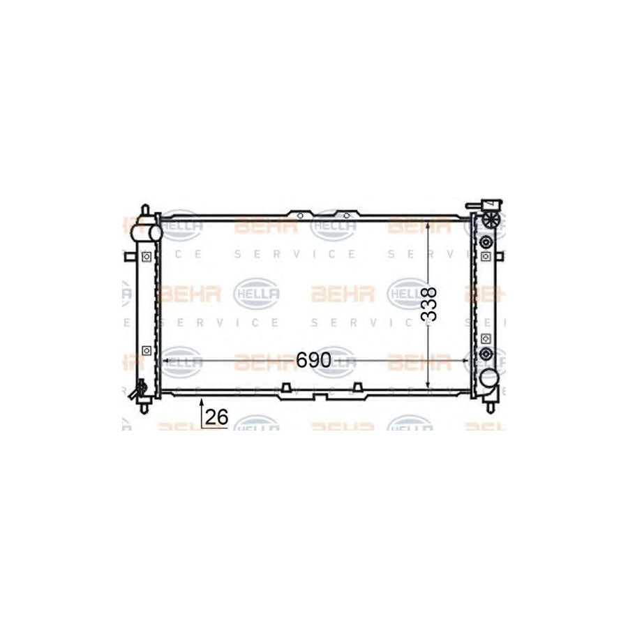 Hella 8MK 376 727-691 Engine Radiator