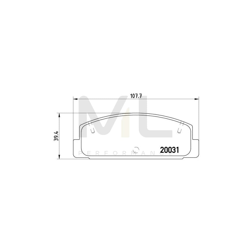 Brembo P 49 037 Brake Pad Set Excl. Wear Warning Contact | ML Performance Car Parts