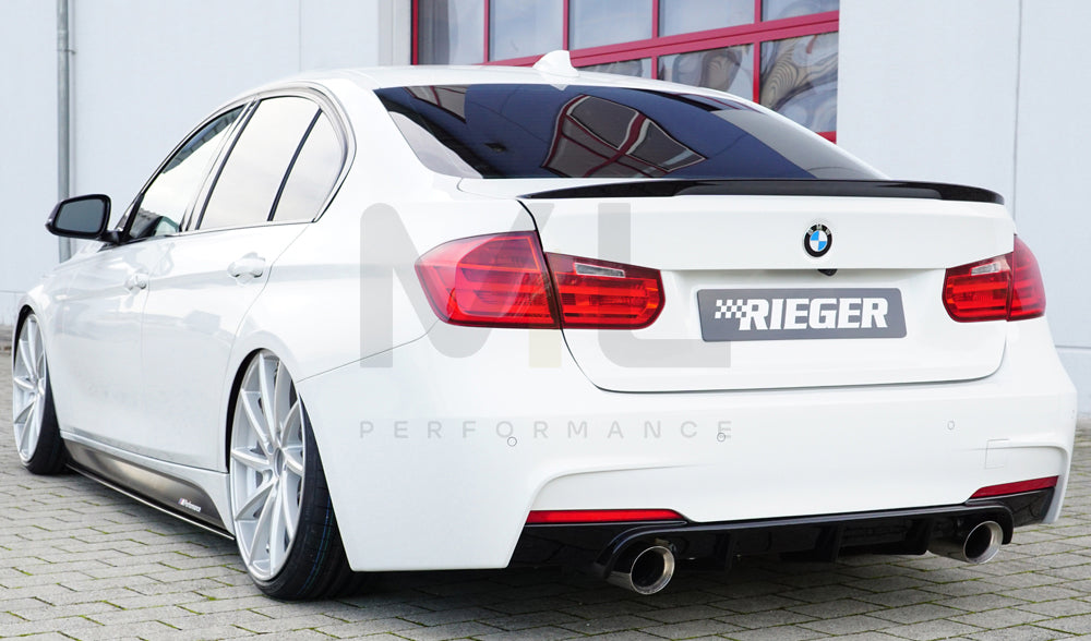 Rieger 00088122 BMW 3 Series F30 F31 Rear Diffuser 9 | ML Performance UK Car Parts