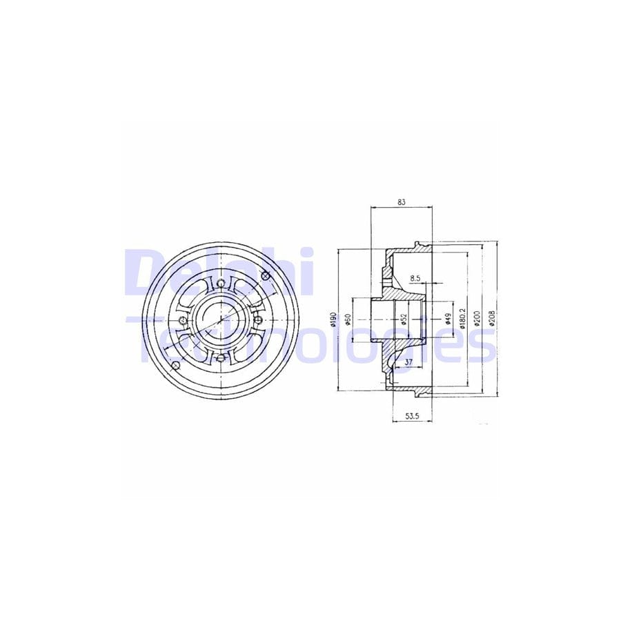 Delphi Bf426 Brake Drum