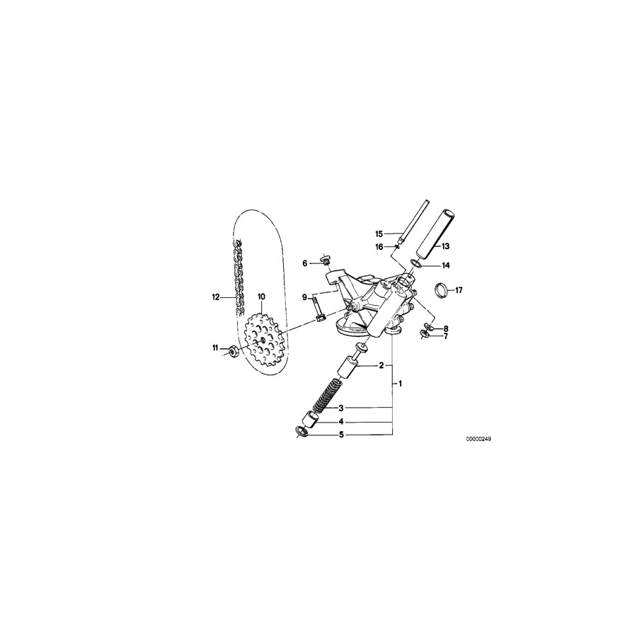 Genuine BMW 11411725585 E32 E31 Guide Support (Inc. 850Ci, 750iL & 750iLS) | ML Performance UK Car Parts