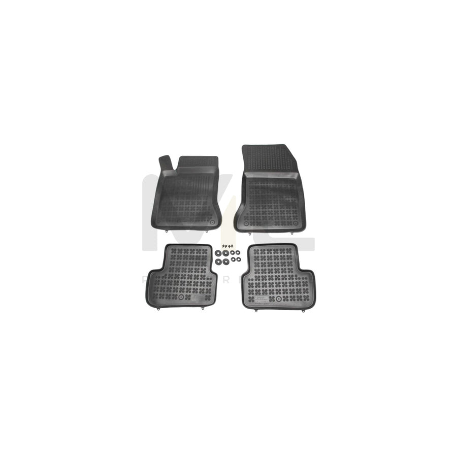 REZAW PLAST Tailored 201715 Floor mat set suitable for MERCEDES-BENZ B-Class (W246, W242) Elastomer, Front and Rear, Quantity: 4, Black | ML Performance Car Parts