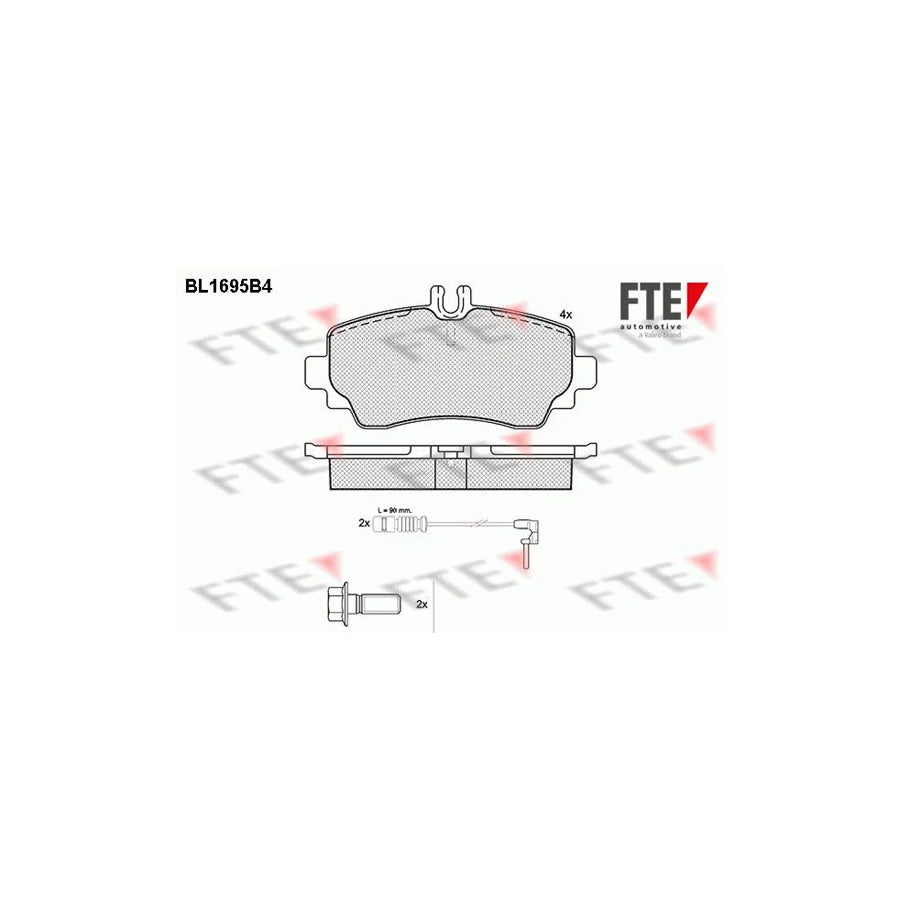 Fte BL1695B4 Brake Pad Set Suitable For Mercedes-Benz A-Class (W168) | ML Performance UK Car Parts